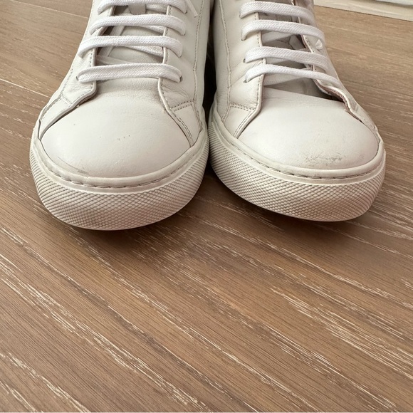 Hugo Boss Women White Leather Low-Top Sneakers 39 (Made In Italy) - Picture 11 of 11